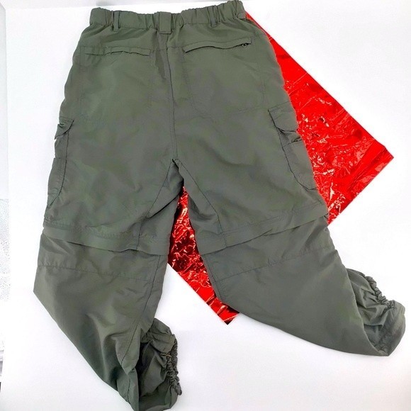 REI Men's Cargo Convertible Hiking Green Outdoor Pants UPF 50 Size M 36L - Picture 16 of 16